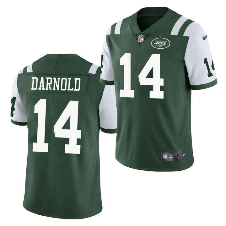 Men New York Jets #14 Sam Darnold Nike Green Vapor Untouchable Limited NFL Jersey->new york jets->NFL Jersey